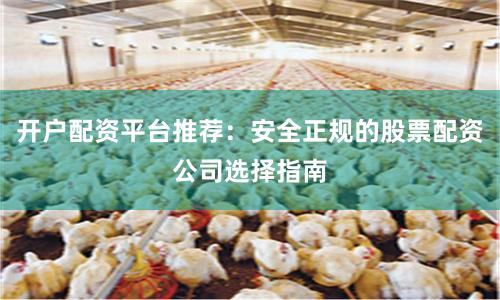 开户配资平台推荐：安全正规的股票配资公司选择指南