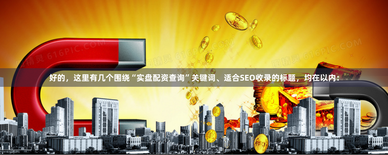 好的，这里有几个围绕“实盘配资查询”关键词、适合SEO收录的标题，均在以内：
